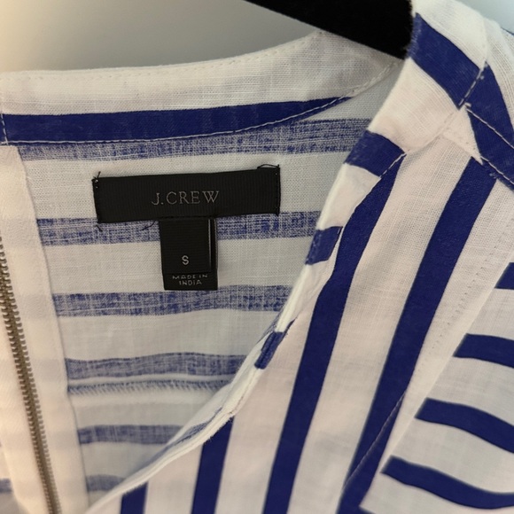 J. Crew Navy and White Striped Dress - Picture 2 of 9